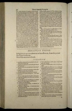 Articulus XXXVIII. - Articulus XL.