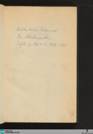 (TAF): Tafeln zu Bd. 1 - 3