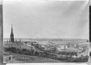 Blick vom Kreuzberg auf Berlin