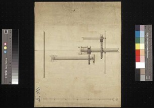 Maschinenteile des Projektes eines Wasserwerkes im Palaisgarten