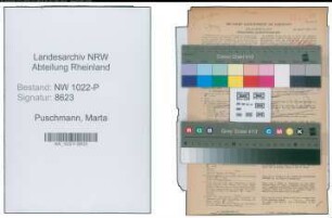 Entnazifizierung Marta Puschmann , geb. 12.05.1907 (Kinderpflegerin)