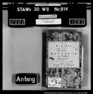 Zivilstandsregister Vorsfelde (Kanton Vorsfelde)