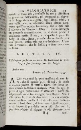Lettera IV.