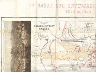 Plan der Residenzstadt Cassel 1878.