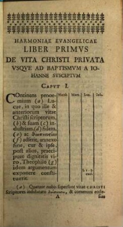 Joh. Reinhardi Rus P. P. O. Harmonia Evangelistarum : Ita Adornata Ut Investigata Sedulo Textus Cohaerentia Nullus Versus Sive Traiiciatur Sive Praetereatur Sine Brevi Ac Succincta Explicatione Quo Iusti Commentarii Loco Esse Queat, [1]