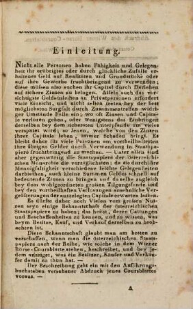 Die Staats-Papiere der Oesterreichischen Monarchie, oder Erklärung aller im Wiener-Börse-Coursblatte enthaltenen älteren und neueren Oesterreichischen Staatspapiere