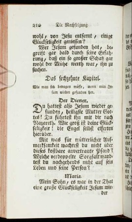 Das sechzehnte Kapitel. - Das ein und zwanzigste Kapitel.