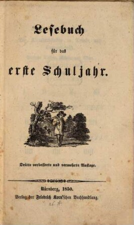 Lesebuch für das erste Schuljahr