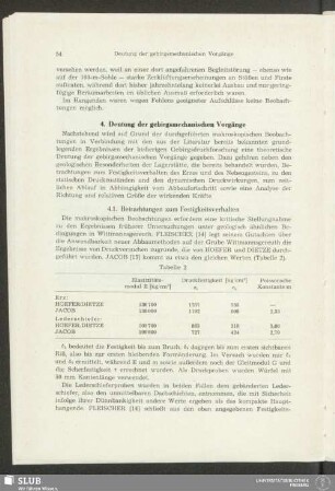 4. Deutung der gebirgsmechanischen Vorgänge