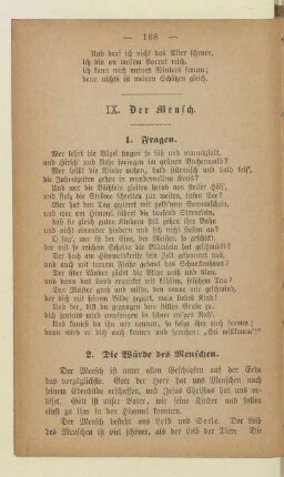 IX. Der Mensch