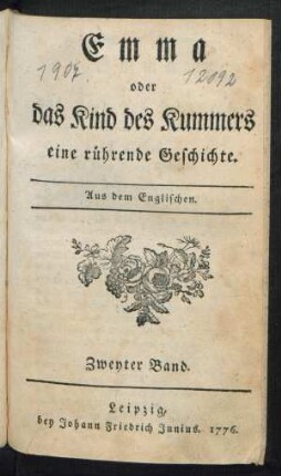 Bd. 2: Emma oder das Kind des Kummers