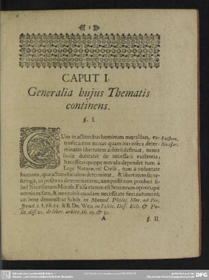 Generalia huius Thematis continens