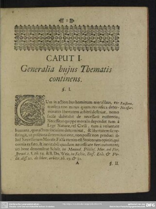 Generalia huius Thematis continens