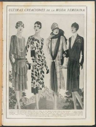 Últimas creaciones de la moda femenina