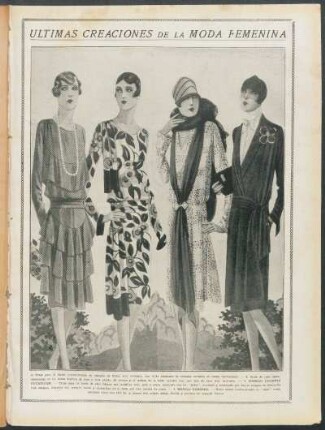 Últimas creaciones de la moda femenina