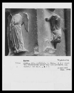 Mittleres Westportal — Südlicher Türpfosten — Engel, i 2