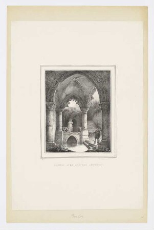 Ruines d’un Château Lombard, Blatt 1 der Folge "Sammlung von Interieurs"