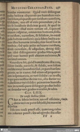 Cap. LIIX. De causis hecticae febris
