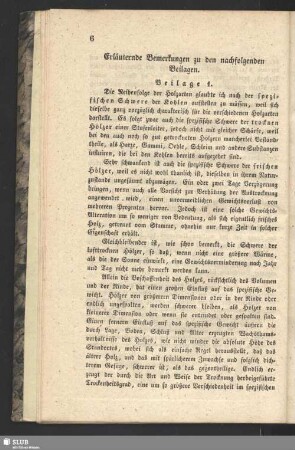 Erläuternde Bemerkungen zu den nachfolgenden Beilagen