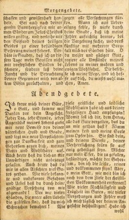 Abendgebete