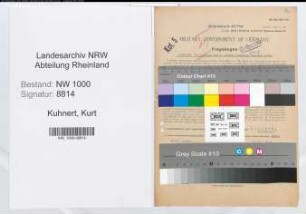 Entnazifizierung Kurt Kuhnert, geb. 03.05.1914 (Verw.Angest.)