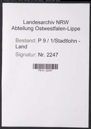 Sterberegister Standesamt Stadtlohn-Land