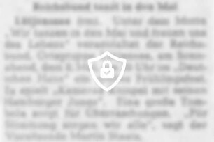 Reichsbund tanzt in [Name maskiert]