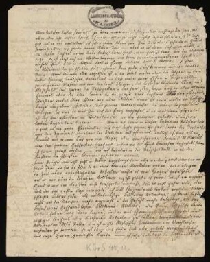 Brief von Ludwig Emil Grimm an Johann Werner Henschel