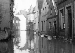 Emshochwasser bei Rheine Dezember 1960