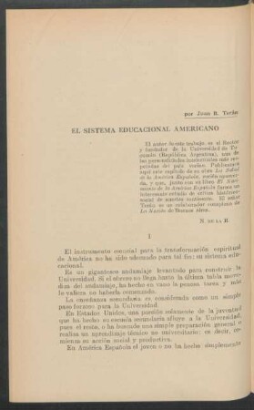 El sistema educacional americano