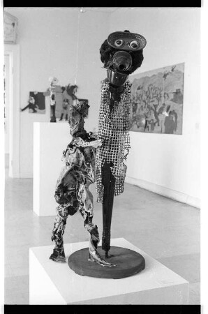 Kleinbildnegativ: Ausstellung "Endart", nGbK, 1986