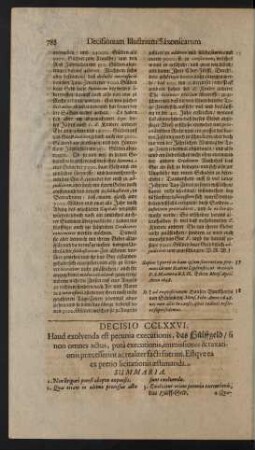 Decisio CCLXXVI.