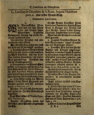 Bibliotheca Equestris. 1, Dessen Erster Theil hält in sich, ... C. Lerchium à Dürnstein, R. de Gemmingen, J. F. de Lentersheim, ...