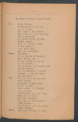 El estudiante y la dama