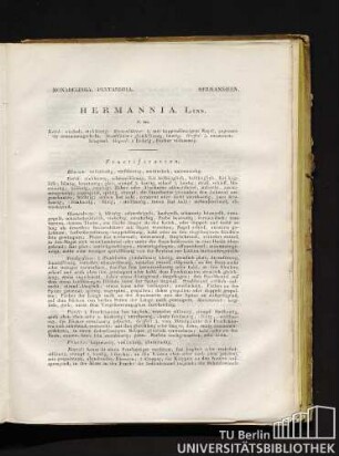 HERMANNIA. Linn. [dt.]