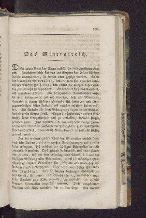 Das Mineralreich.
