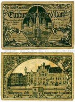 Inflationsbanknote Hindenburg O.S. 1000.000 Mark