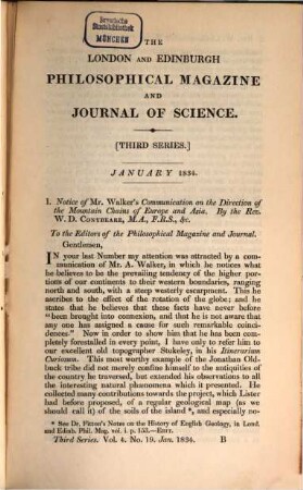The London and Edinburgh philosophical magazine and journal of science. 4, 4. 1834