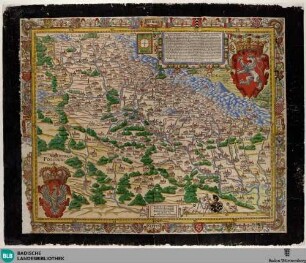 [Karte von Schlesien] - Gg 1 : Dem Edlen Erenuesten vnd Namhafftigen Herrn Niclas Rehdinger des Rathes vnd Camerer zu Breslaw, entpeut Martinus Helwig von der Neiss, seinen dienst ...