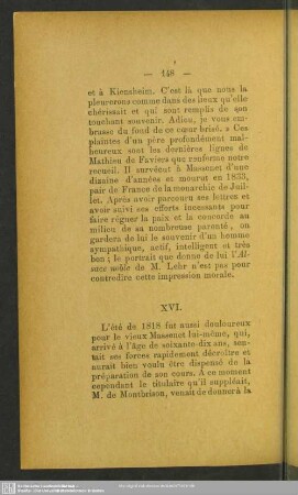 XVI. [Décadence et fin de carrière (1818-1824)]