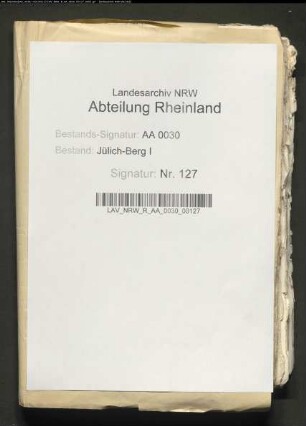 Gedenkzettel (Memorialien) des Kanzlers Wilhelm LÜNINCK