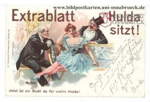 Extrablatt - Hulda sitzt! - Jetzt ist ein Stuhl da für uns're Hulda!