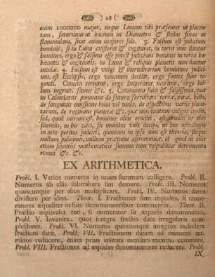Ex arithmetica.