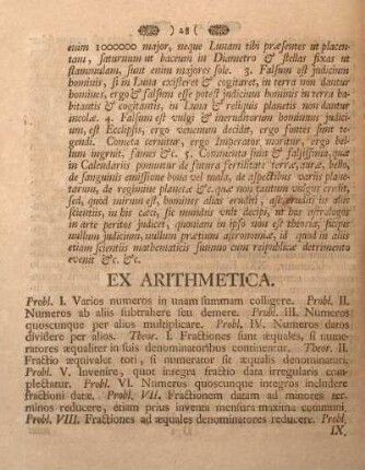 Ex arithmetica.