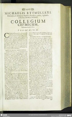 Collegium Chymicum