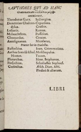 Authores Qui Ad Hanc Grammaticam [...]