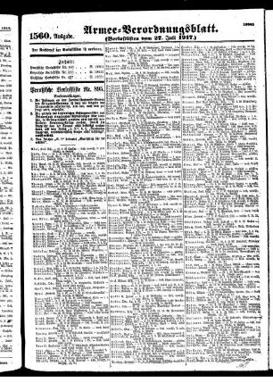1560.Ausgabe. Freitag, 27. Juli 1917