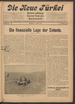 Jahrgang 1. Montag, 5. März 1917. Nummer 5