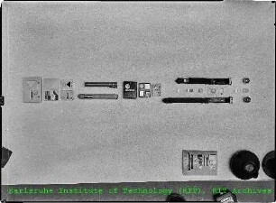 Demontierte Dosimeter aus der Strahlenmessabteilung (SMA)