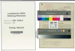 Entnazifizierung Heinrich Koenig , geb. 03.09.1894 (Beamter)